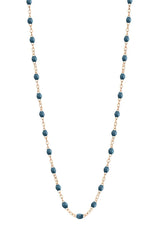 17.7" Classic Gigi Necklace - Jeans + 18K Yellow Gold