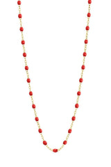 16.5" Classic Gigi Necklace - Poppy + Yellow Gold