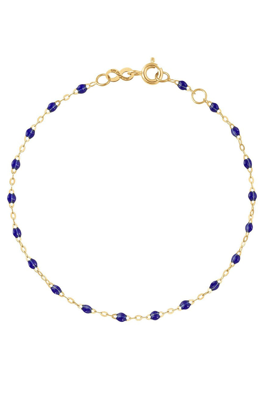 7.5" Classic Gigi Bracelet - LAPIS + YELLOW GOLD