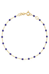 7.5" Classic Gigi Bracelet - LAPIS + YELLOW GOLD