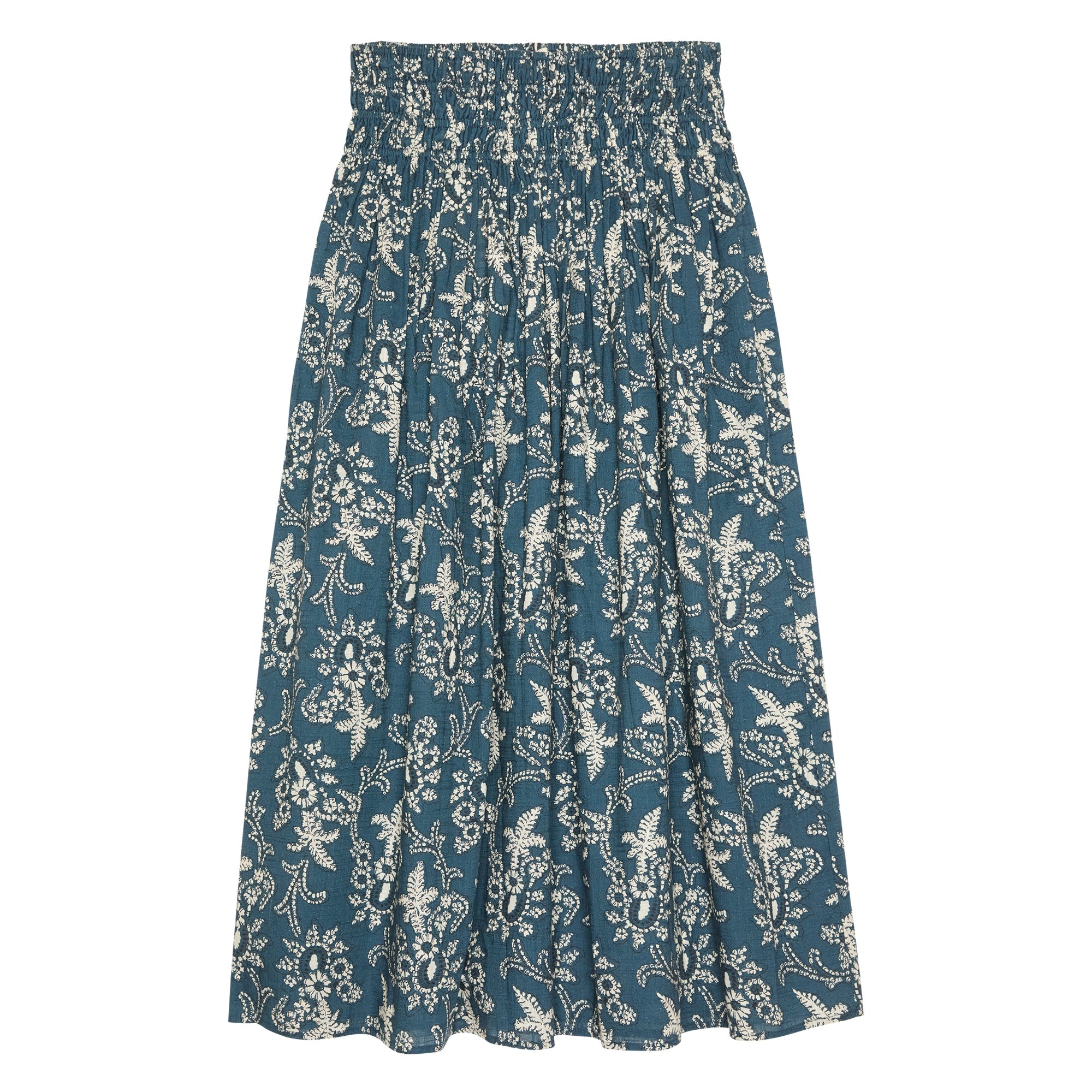 The Viola Skirt - Indigo Bandana