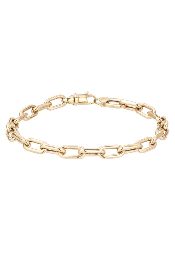 5.3mm Italian Chain Link Bracelet - 14k Yellow Gold (By Special Order)