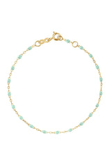 6.7" Classic Gigi Bracelet - Jade + Yellow Gold