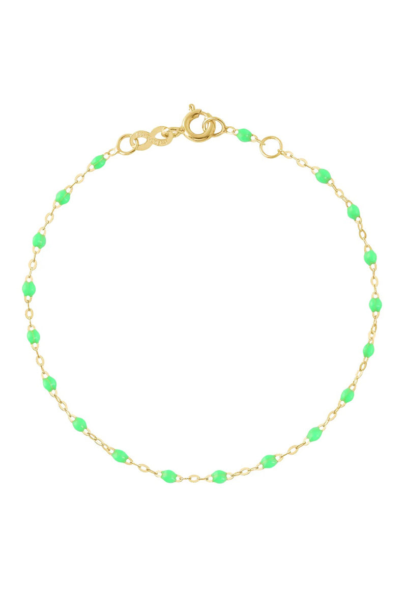 6.7" Classic Gigi Bracelet - Neon + Yellow Gold