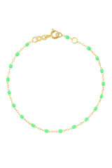 6.7" Classic Gigi Bracelet - Neon + Yellow Gold