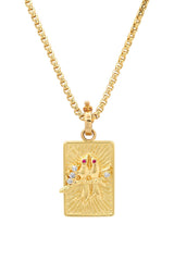 Small Gold Lovebirds Necklace - Gold on 16” chain